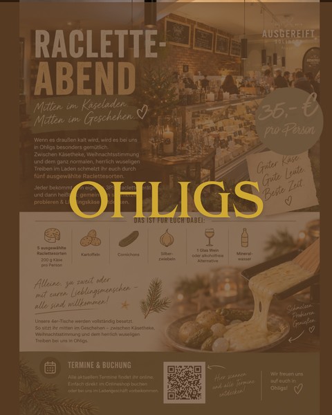 Raclette Tasting - Ohligs - Freitagnachmittag im November