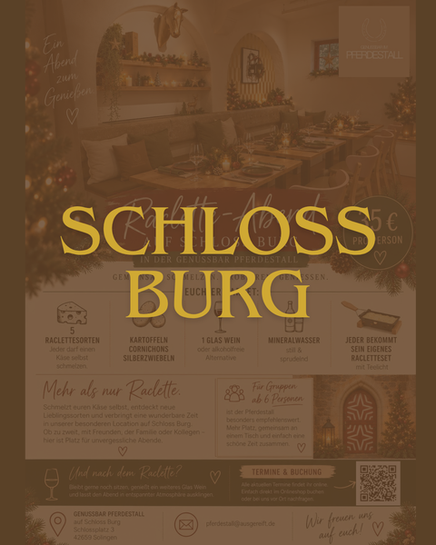 Raclette Tasting - Pferdestall - Freitagabend im November