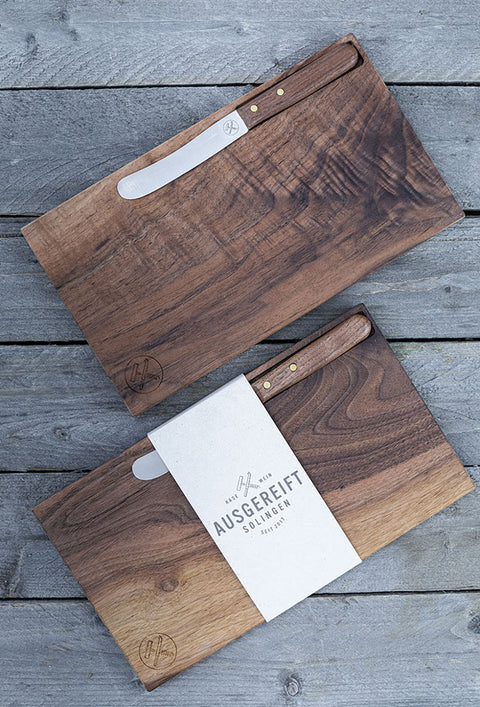 Käsebrett aus Walnussholz