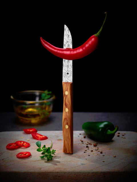 Gemüsemesser . das Zöppken - Klinge "Ranken"